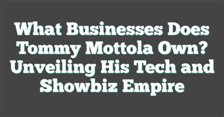 Tommy Mottola: A Journey Through Music and Business